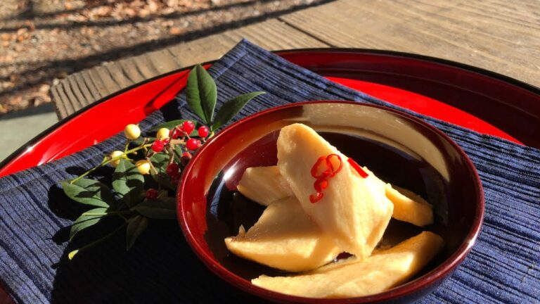 【長芋（山芋）の漬物】醤油漬けのレシピ⏰出来上がりまで１～6時間🗻北アルプスの雪景色　#便秘解消