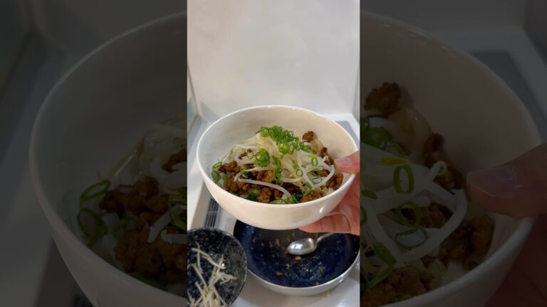 からウマ！汁なし坦々うどん#アケメシ#ひとり暮らし#坦々麺#うどん#新生活応援