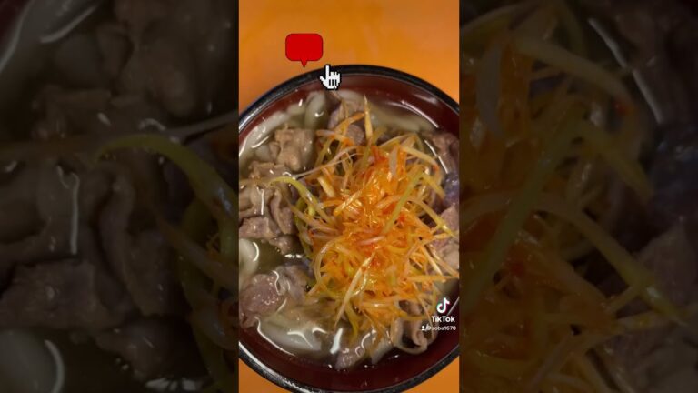 ピリ辛ネギ肉うどん