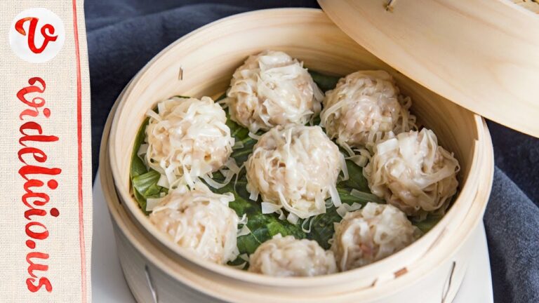 皮でお肉を包まない、簡単で華やかな花シュウマイ！|How to make steamed meat dumpling