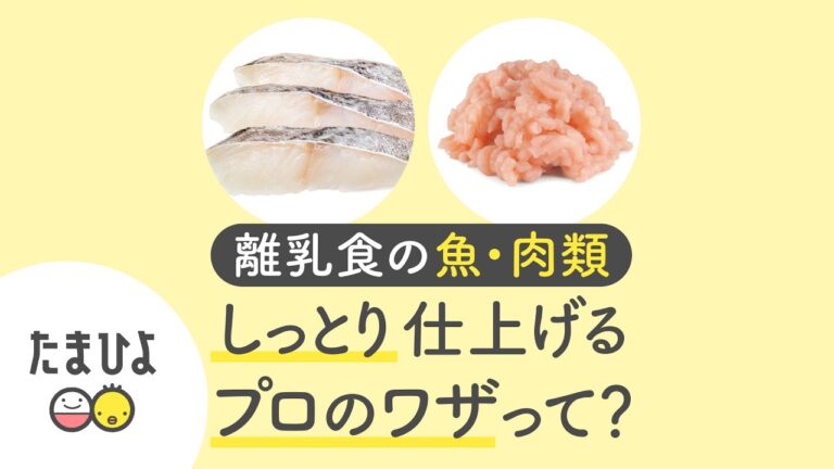 離乳食の魚・肉類しっとり仕上げるプロのワザって？【たまひよ公式】