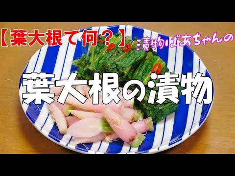 【葉大根】葉大根の漬物『柔らかくメッチャ美味い漬け物！！』