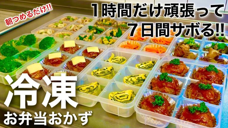 【1時間で全9品！】毎朝楽したいならこれ！冷凍保存が出来る万能おかず/シングルファーザー
