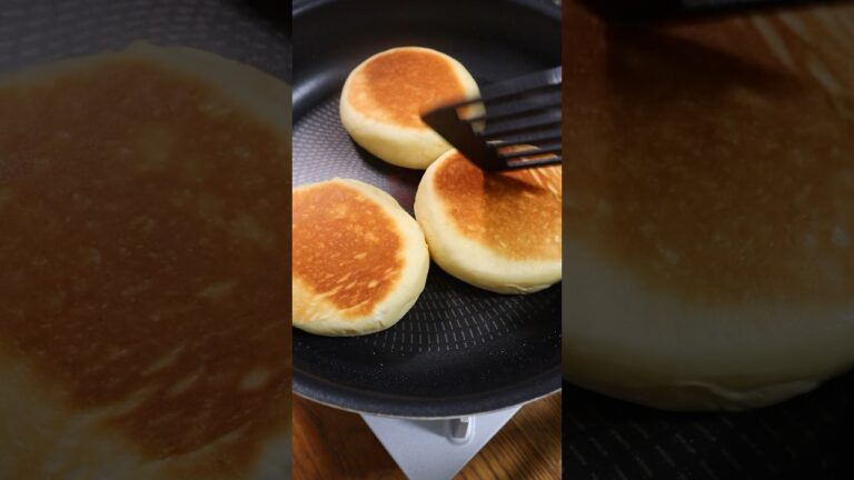 【パン職人】フライパンで簡単クリームパン！ #パン作り #パン #bread #レシピ ＃shorts#asmr