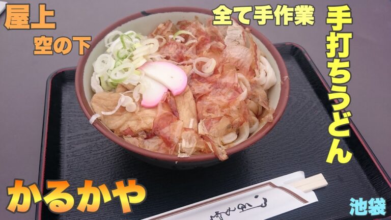 #71【かるかや】機械を使わず全て手作業！手打ちうどんの本来の味【池袋】