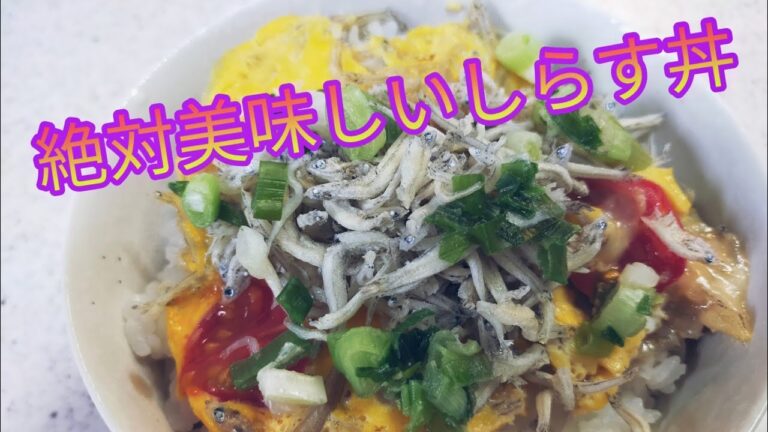 【簡単料理】　絶対美味しいしらす丼・日常生活/vlog