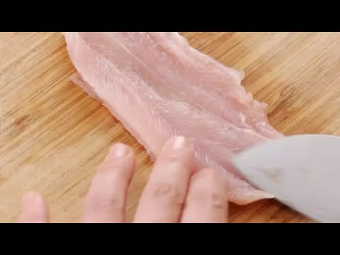 鶏ささみの観音開き【やりかたのヒント】