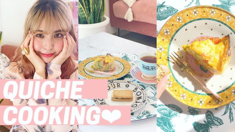 #04❤︎Home cafe❤︎Quiche cooking おうちカフェ❤︎簡単キッシュの作り方