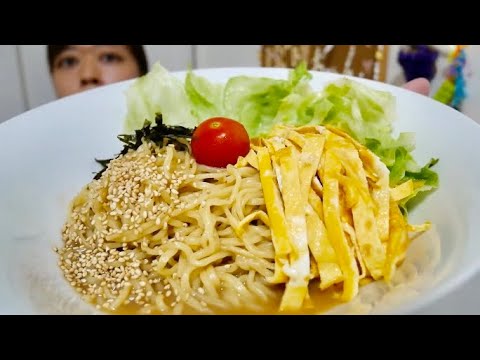 【少し寂しげ】ごまだれ冷やし中華【だが激ウマ】