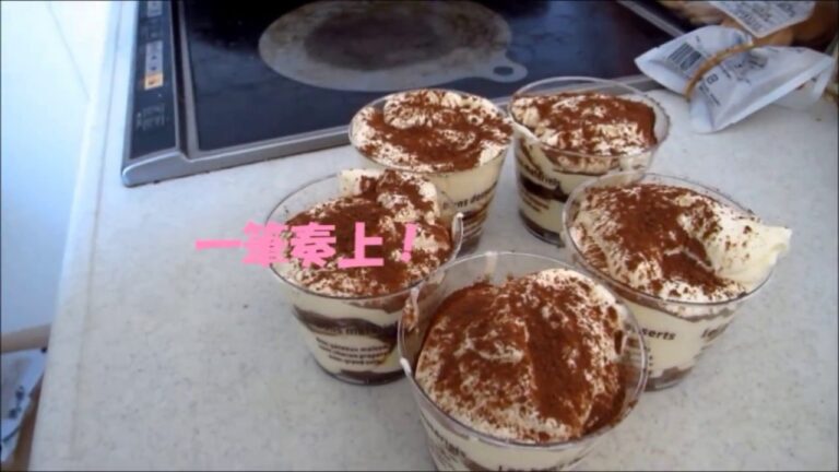 水切りヨーグルトでティラミス風