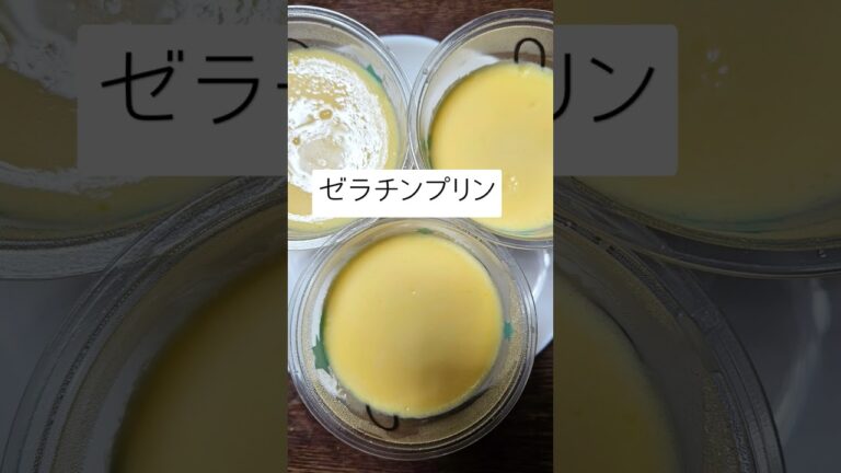 簡単手作りおやつ「ゼラチンプリン」