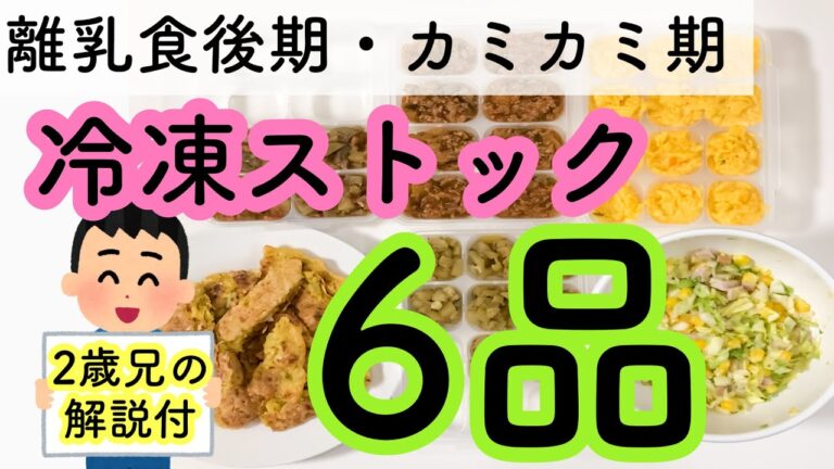 【離乳食後期】冷凍ストック６品まとめて作ります！