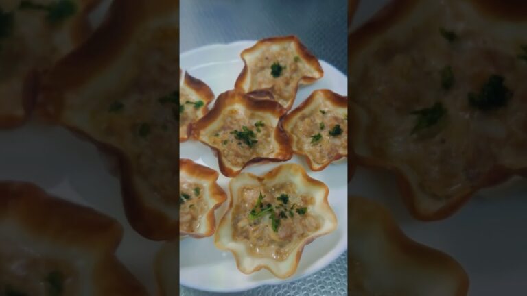 【余った餃子の皮活用法】可愛いし、美味しいよー!