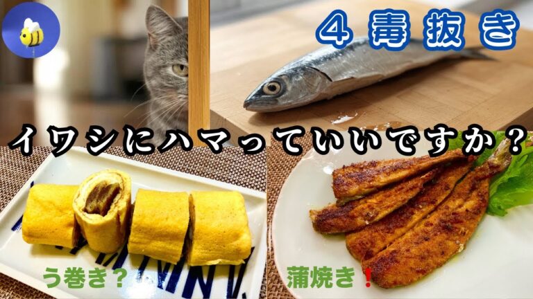 [４毒抜き] イワシの蒲焼き⭐️イワシの「う巻き」風⭐️イワシを美味しく食べる方法⭐️お弁当にも