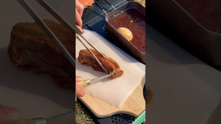 【激美味柔らか角煮丼】キャンプ飯/シェラカップ丼/アウトドアエンターテイメント