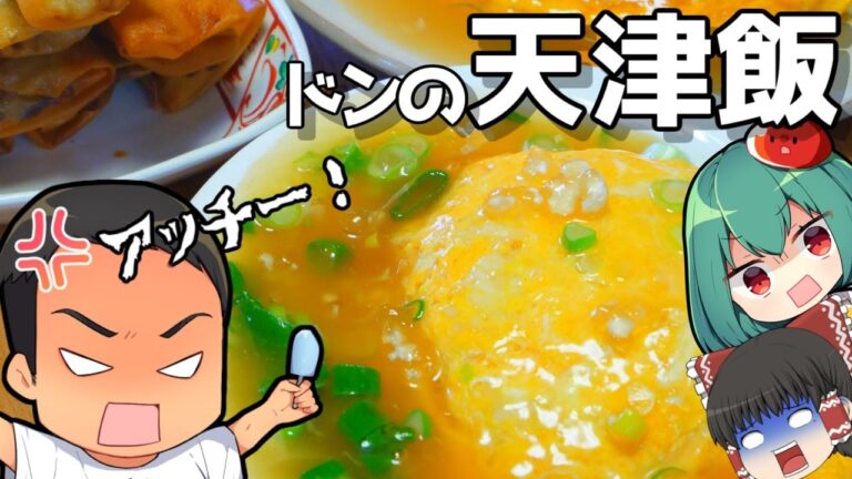 妻と息子にモテたい旦那がヤケドしながらつくる天津飯！おまけ春巻きの作り方【料理】【ゆっくり実況】