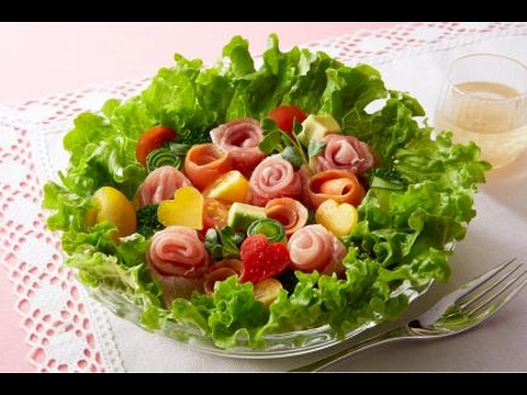 【お花見レシピ】５分でパーティーや母の日に！喜ばれるブーケサラダ