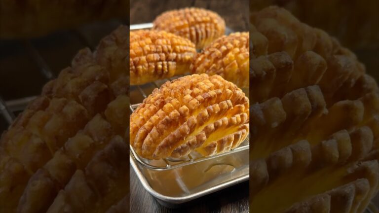 【400万回再生ポテトレシピ🥔】ザクじゅわ食感がヤバい！ハッセルグリッドポティト#shorts