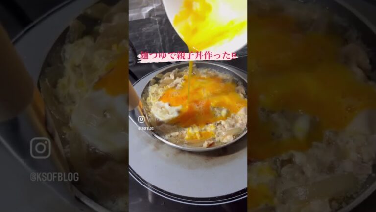 麺つゆで親子丼作った!!