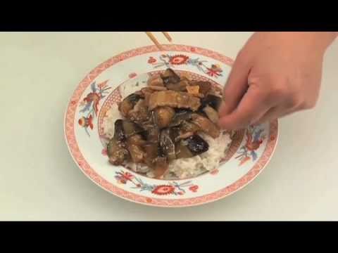 なすと豚肉の中華どんぶり【ごはん・めん類：レシピ大百科】