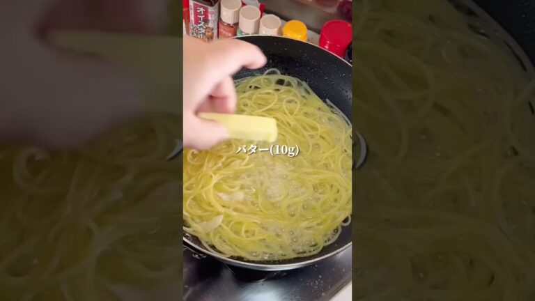 青のりのパスタ #ワンパン #パスタ #ガリバタ