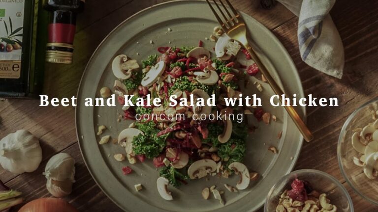 【レシピ】ビーツとケールのチキンサラダ