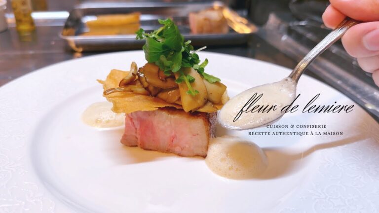 【クリスマスレシピ】『簡単本格』豚肉の低温調理、ソテーした。白トリュフの泡のソース