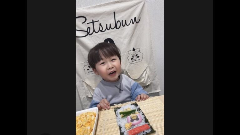 【👹節分⚡️】ちょむくんの手作り手巻き寿司🍣鬼は外服は内#Shorts