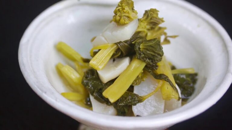 花ワサビと帆立の酢の物の作り方 　How to makeFlower with wasabi and scallop vinegared