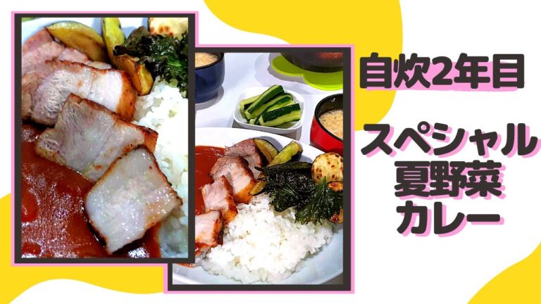 【自炊2年目の40秒料理日記】お肉とお野菜たっぷりのスペシャル夏カレー作った記録('∇')【カップルvlog】#Shorts