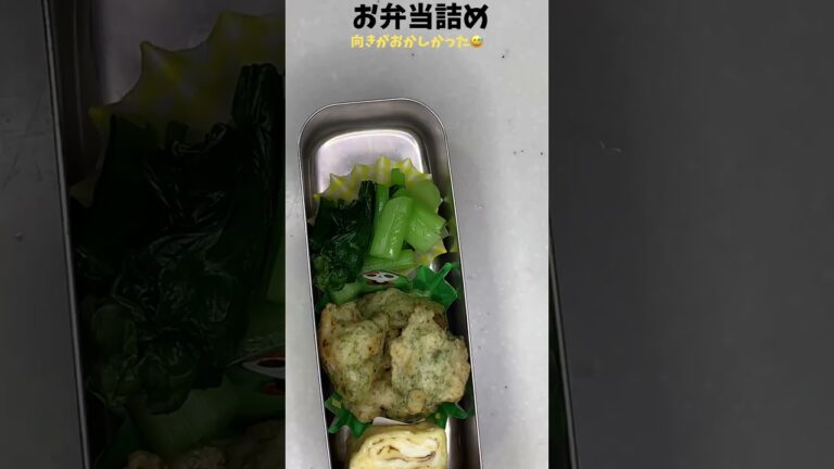 #お弁当詰め #お弁当 #料理  #たけのこご飯  #cooking #鶏肉レシピ  #胸肉の磯辺揚げ #中華クラゲ #甘い卵焼き #shorts