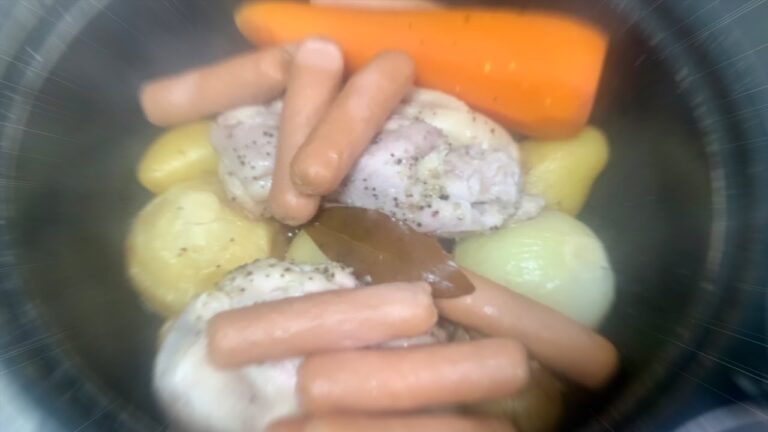 鶏肉と野菜蒸した料理作ってみた