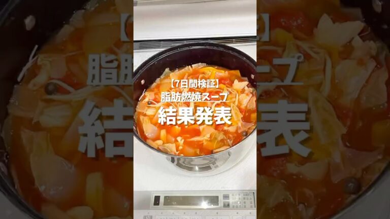 【7日間検証】脂肪燃焼スープで何kg痩せる？結果発表！！