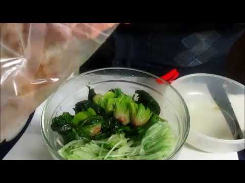 ほうれん草と水菜の和風サラダ