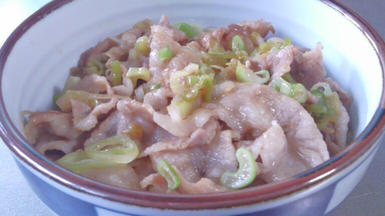 豚バラ丼 簡単レシピ