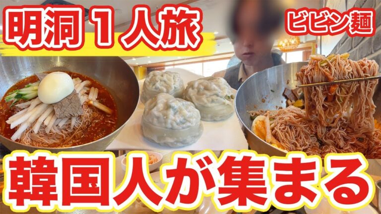 【韓国旅行】明洞で観光客いない穴場のビビン麺が日本にない味だった | 韓国料理