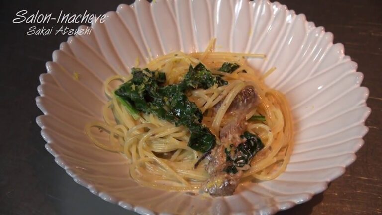 "フランス料理" 鰯レモンスープとほうれん草のクリームパスタ レシピ公開 イタリア