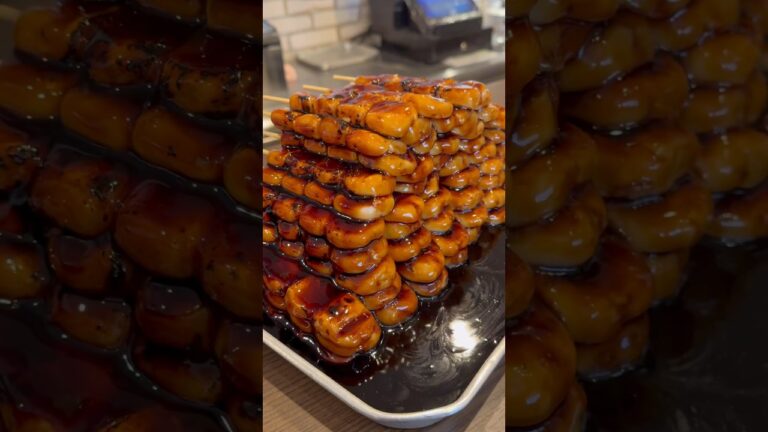 【圧巻のビジュアル！みたらし団子ピラミッド🍡】#愛知 #愛知カフェ #愛知グルメ #japanesefood #お団子