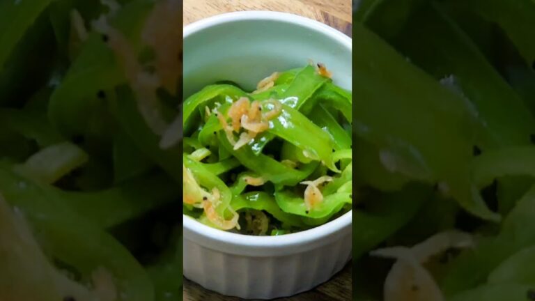 旨い!安い!簡単!ピーマンと干しエビのレンチン