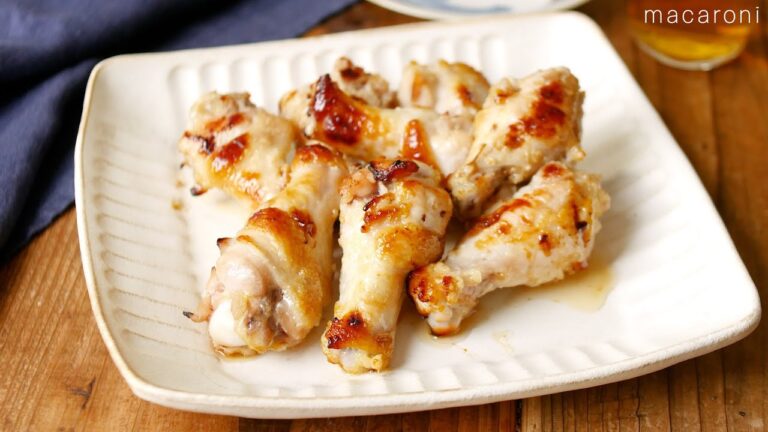 【手羽元の塩麹焼き】オーブンで焼くだけ！節約おかずにもピッタリ♪