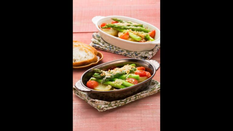 アスパラと新じゃがのガーリックチーズ焼き｜中国電力 #Shorts