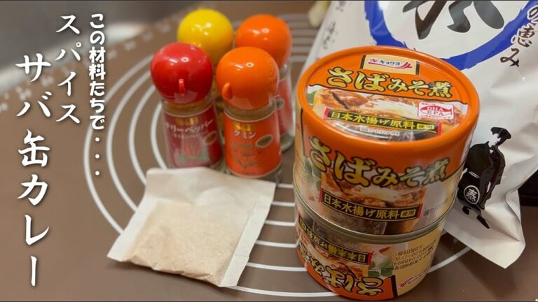 【時短】鯖の味噌煮缶を使って、美味いサバ缶カレーを作る❗️