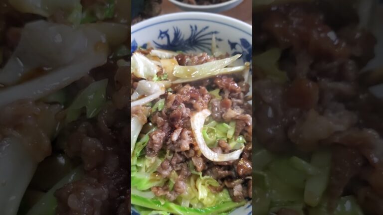 【おうちごはん】春キャベツの青椒肉絲①完成　チンジャオロース　#Shorts
