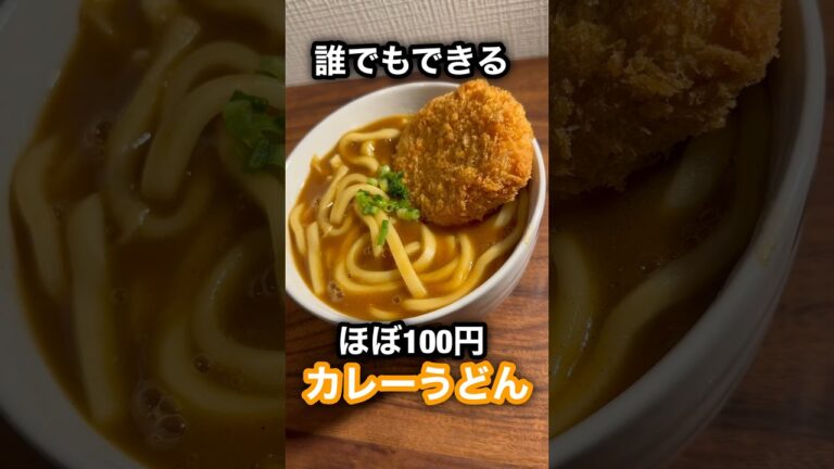 ほぼ100円カレーうどん #food #料理 #shrots