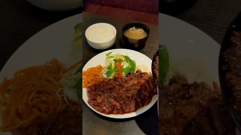 レッドロック デカ盛り１ポンドステーキ丼・定食でランチ 河原町 京都六角通り店 #食べ歩き