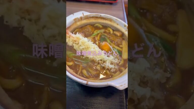 味噌煮込みうどん&白ごはん