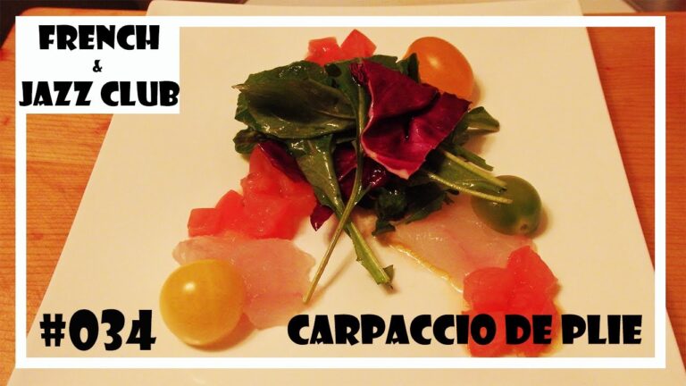 【プロレシピ】現役フレンチシェフが作る ヒラメのカルパッチョ｜FJCLUB   carpaccio de plie