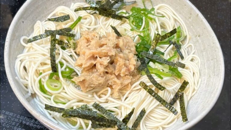 さっぱりツナマヨそうめん