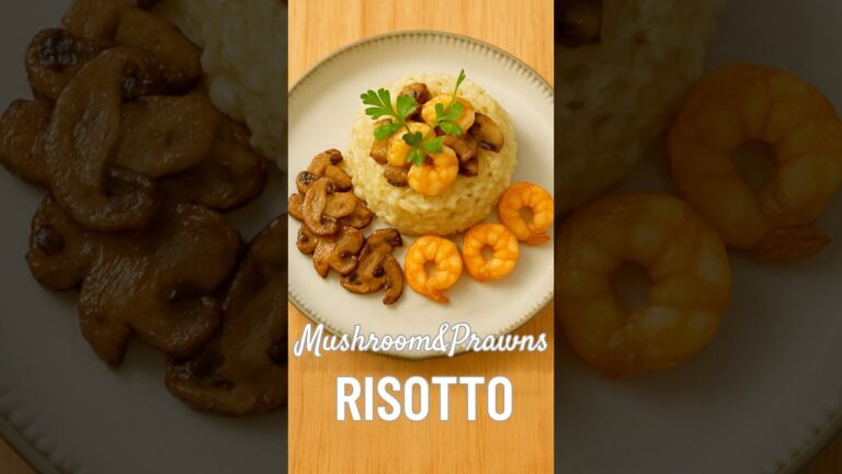 The Creamiest Mushroom & Prawns Risotto You’ll Ever Taste!