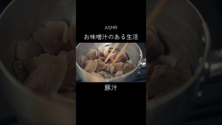 【音で楽しむお味噌汁】野菜たっぷりの豚汁